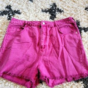 Anthropologie-Pilcro Denim Raw Hem Shorts - 32